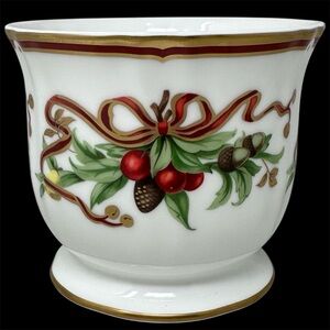 Tiffany & Co Tiffany Holiday Ribbon Garland Pedestal Bowl Cachepot